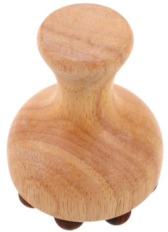 Veemoon Meridian-massagebürste aus Holz Manuelle Akupressur-kopfhaut-massagegerät Vielseitig für Beine Rücken Arme und Körperdruckmassage