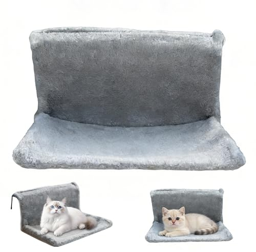 Katzenbett für Heizung Flauschig Katzenhängematte Katzenheizungsliege Katzen Hängematte Heizkörper Fensterliege Wandmontage Balkongeländer Heizungsliege Katzen Bett Hängeliege