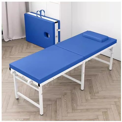 aoiuaoeniu 2-Zonen Massageliege, mit Kopfteil, Klappbare Massageliege,Massagetisch aus PU-Leder, bis 250 kg, Stabile Massagebett, für aktive Massagestile : 180x60x60/185x70x60CM