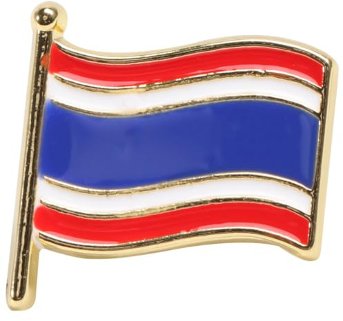 VILLCASE Broche Drapeau National Décoration Créative Épingle Solide en Alliage Rouge lors de Fêtes et Événements Spéciaux pour Vêtements