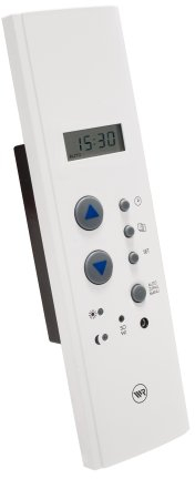 HOMEPILOT Modi Zeitschaltuhr 2650, Rolladensteuerung passend für Gurtkasten, Gurtkastenuhr, mit Zufall-Funktion, Wochen- & Tagesprogramm, Ultraweiß/Weiß, 232x70x181mm (Nachfolgemodell verfügbar)