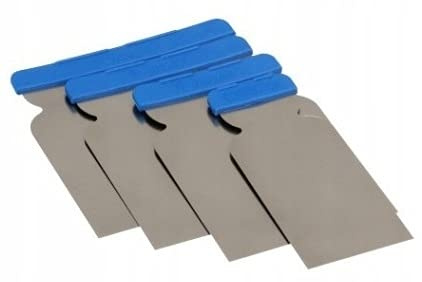 Japanspachtel aus Edelstahl - 4-teiliges Set - Breiten: 50, 80, 100 und 120mm
