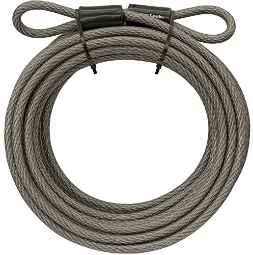 Master Lock 30 Ft. Kraftig vinylbelagd flätad kabel i galvaniserat stål