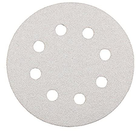 kwb Schleifscheibe Ø 125 mm aus Korund mit Stearat-Beschichtung, Körnung 40, werkzeuglosem Wechsel, Vollkunstharz-Verleimung und verstärktem Papierträger für den groben Schliff von Holz und Lack