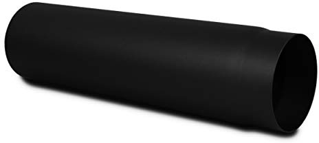 LANZZAS Rökrör 500 mm – i diameter Ø 130 mm – färg: svart – ugnsrör förlängningsrör