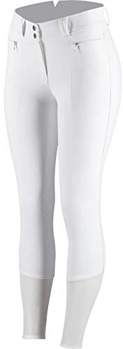 HORZE Damen Reithose Angelina, High Waist Sommer Reithose mit Silikon Vollbesatz