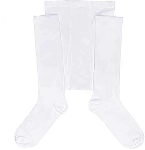 Weri Spezials Herrenstrumpfhose mit Eingrif in mehreren modischen und praktischen Farben (50-52, Weiß)