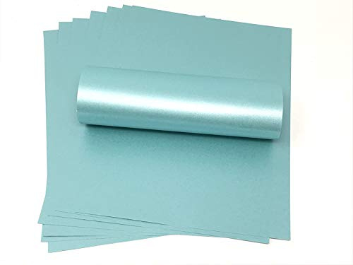 10 Blatt A4 Sea Blue Pearlescent Shimmer Double Sided Decorative Card 300gsm