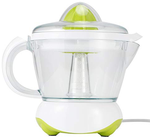 Exprimidor de cítricos eléctrico, exprimidor de jugo compacto de 1.2 L máquina para fabricar naranjas limones limas pomelos con boquilla de vertido fácil enchufe de la UE 220 V