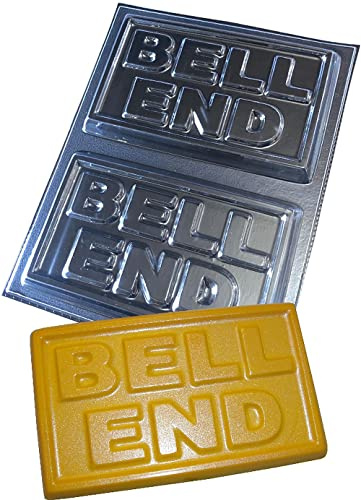 dennycraftmoulds Bell END Large Chocolate Bar Moulds Reusable Plastic Molds Make 150g Bars, Transparent, (4616)