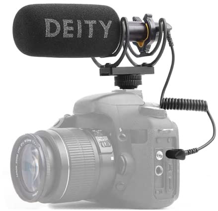 Deity V-Mic D3 Shotgun Microphone super cardioïde directionnel avec micro Deadcat Windshield Rycote Shockmount pour appareils photo reflex numériques, enregistreurs, caméscopes, smartphones