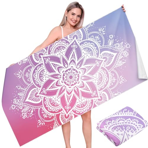 VOBUKE Strandtuch XXL Microfaser Strandtücher Badetuch Strandhandtuch Groß 180x90 cm Strand Handtücher Schnelltrocknend Sandfrei Beach Towel Saugfähig Leicht Badehandtuch für Strand Reise Gym Sauna