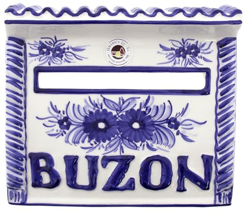 CERÁMICA ESPAÑA | Buzón de Correos | Buzón de Correo | Buzones | Buzón Exterior | Buzones de Pared | Buzón de cerámica - Modelo C01 | Decoración 100% Hecho a Mano | 27x5.5x24 cm