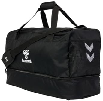 Hummel Core 2.0 sportväska, svart, stl. M L 60 x H35 x B 26 cm, 64 liter, svart, M, sportväska med golvfack