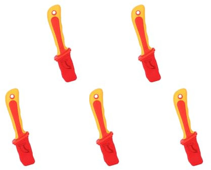 5 Uds IEC60900 Electricista Desmontaje Aislamiento Cuchillo de Electricista Tira Rápida Cable Aislamiento Pelacables Cuchillo 1000V Rojo