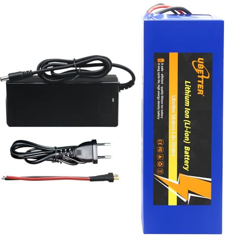 UBETTER Batería de Litio 36V 14ah Batería de Bicicleta 8ah / 10ah / 14ah / 20ah / 36v / 48v eléctrica Scooter eléctrico/Motocicleta/Triciclo/Silla de Ruedas 0-1000w (36V 14Ah)