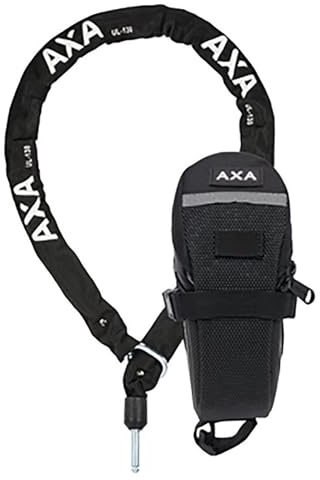 AXA Anschließkette ULC 130 mit Tasche schwarz | Länge: 1300 mm | Durchmesser: 5,5 mm