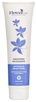 FLOWERTINT - MASCHERA RIFLESSANTE BIONDO FREDDO | ANTIGIALLO PER CAPELLI