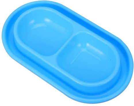 CIYODO Gamelle Fourmis Double pour Chat Et Petit Chien avec Barrière Eau Bleue Mangeoire Extérieure Anti-Insectes pour Alimentation Et Hydratation