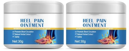 AFGQIANG 2Pcs Heel Pain Ointment,Foot Moisturiser for Dry Cracked Feet, Relieve Heel Pain,Natural Herbal Formula,for All Skin Types