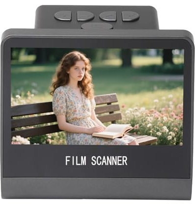 Película Digital y escáner de Diapositivas, una película de 135, 126, 110 y Super 8 a JPEG Converter con una Pantalla LCD de 5 Pulgadas y una Memoria incorporada de 16 GB para