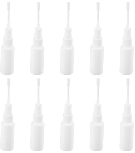 GLEAVI 10 Unidades de Pulverizadores Giratorios Nasales de 30 Ml Boquilla Larga Ajustable Atomizadores de Niebla Fina Recargables para Limpieza Nasal y Uso Oral Familia