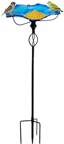 Fågelmatare för utomhus 81 cm Robust Vintage Husdjurstillbehör Med Stativ