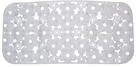 GEDY Tappeto Vasca Margherita, Pvc, 35x72 Cm Bianco