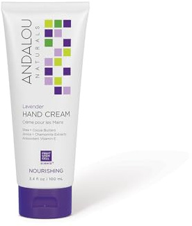 Andalou Naturals Lavender Hand Cream, Shea Butter Hand Lotion, 3.4 oz