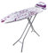 Orbegozo TP 2000, Asse da stiro, griglia in acciaio, altezza regolabile fino a 92 cm, 114 x 36 cm, rivestimento 100% cotone, poggiaferro pieghevole, colore bianco e lilla