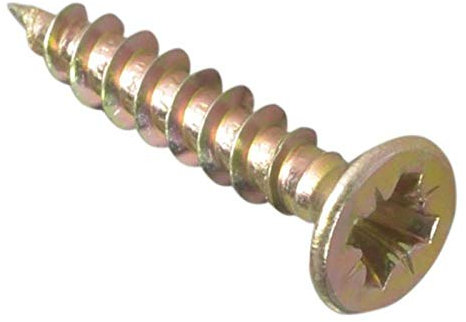 ForgeFix Multi-Purpose Single Thread Screws | 3.5 x 20mm | Zinc Yellow Passivated | Box 200