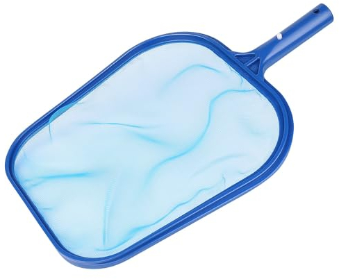 Flexzion Pool Skimmer Mesh Net Leaf Rake Pool Replacement Cleaner Maintenance Tool with Fine Mesh Net Clip Handle for Swimming Pool, Above Ground Pool, Hot Tub, Spas, Small Pond Fountain
