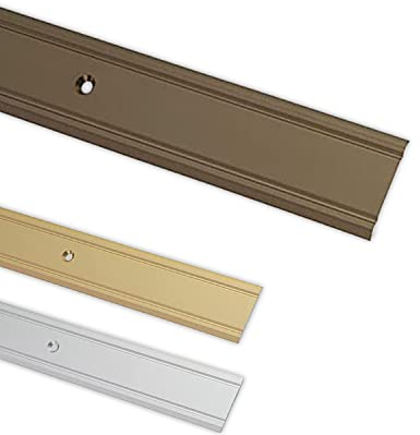 Gedotec Profilo di Transizione SUPERFLACH - 30x2000 mm Strisce di Copertura per Compensare Irregolarità di Pavimento, Piastrelle, Parquet e Laminato - Barra Anodizzata Color Bronzo Facile da Montare