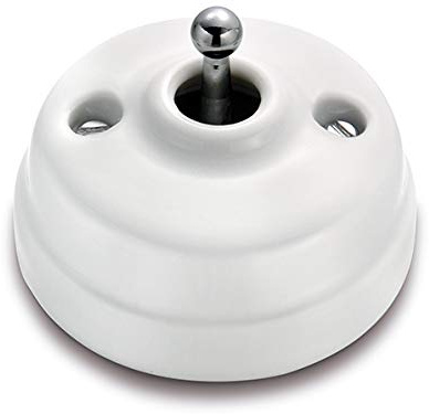 fontini – dimbler commutation 10 a 250 V chrome Porcelaine/Chrome Pack