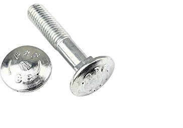 25 Stk Flachrundschraube DIN 603 M10 x 25 - Stahl 8.8 verzinkt