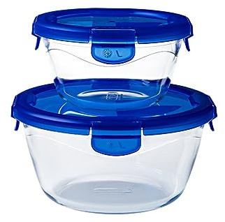 Pyrex Cook & Go Set verschiedene Größen (2 Stück, rund)