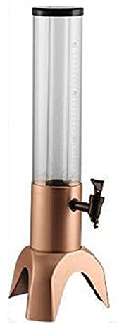 Tireuses à bières, Distributeur à bière avec la lumière d'ambiance LED de Tube de Glace de Boisson pour Les Parties et la Tour de Boisson de Jour de Match,4,1.5L