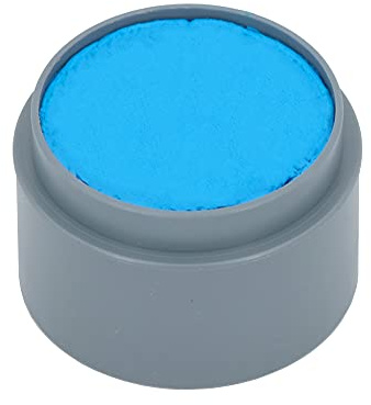 Grimas Water-Make-Up, 15ml Wasserschminke, Farbe hellblau 302, professionelle Körperfarbe, schnelltrockend und sehr hautschonend, ideal fürs Kinderschminken, Karneval und Halloween, auf Wasserbasis