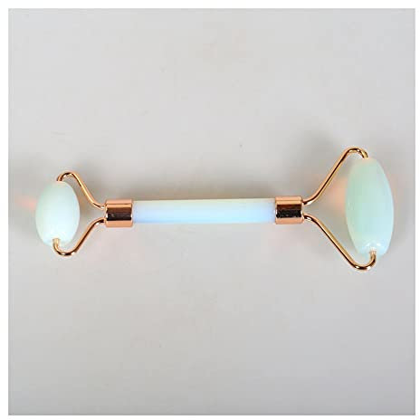 DOUPE Heilende Kristalldekoration. Opal Quarz Quiesed Jade Roller Massagegerät ist EIN Anti-Cellulite-Gesichtsmassage-Walzen-Hubwerkzeug für Gesichtsflecken (Size : 1pc 14-15cm)