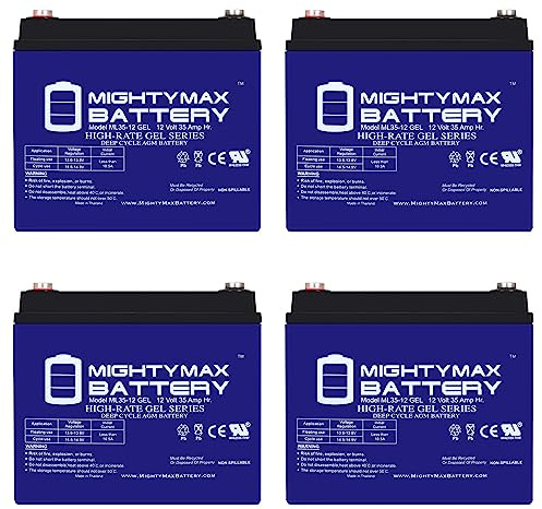 Mighty Max Battery 12V 35AH Gel Battery Replaces Pride Mobility SC609 Victory 9-4 Pack