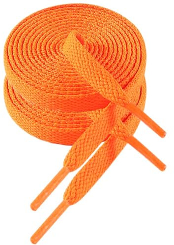 VSUDO Lacets Chaussures Plats pour Baskets, Lacets Plats pour Sneakers - Économiques, 8mm de Large, 29 Couleurs 14 Longueurs au Choix