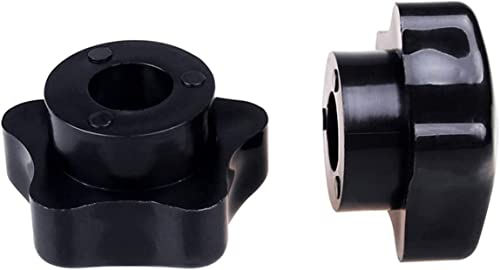 Sternknöpfe, gerändelte Rändelmuttern, Daumenrad-Kontermutter-Adapter, 10 Stück M6 M8 M10 M12 M14 Pflaumen-Bakelit, Handfestziehen, Griff, Stern, mechanische schwarze Rändelmutter, M6 Durchmesser 39