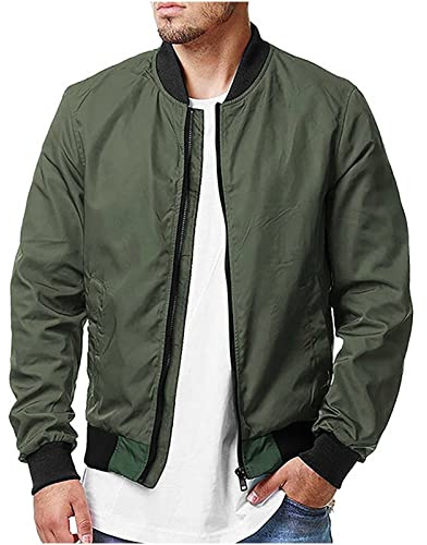 HAOLEI Varsity Jackets for Men UK,Men's Track Jackets Sale Clearance Casual Lightweight Bomber Noos Jacket Coat Zipper Windbreaker Sportwear Baseball Jackets with Pockets Size 8-22