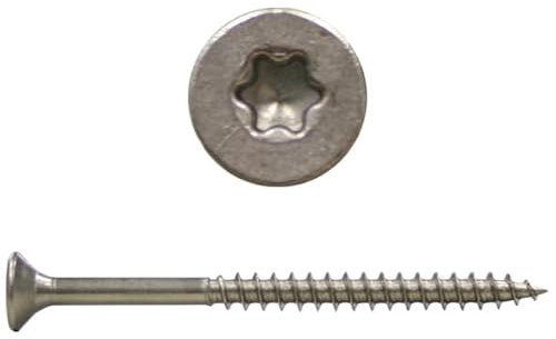Spanplattenschrauben 5,0x120 Edelstahl V2A - 100 Stk. - Antrieb: TX