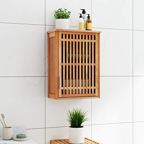 ZQQLVOO Schränke Anrichte Mehrzweckschrank Wand-Badschrank 42x23x60 cm Massivholz Nussbaum