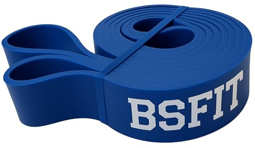 BSFIT Set de Goma elástica Fitness con Agarres y Anclajes - Gomas elásticas Fitness BSFIT, Gomas elasticas musculacion con Agarre, Goma Gimnasia piernas, Asistencia Dominadas