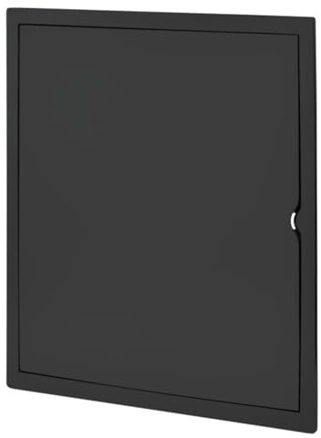 Miratic Tapa Contador de Luz Puerta Contador Agua Tapa Cuadro Electrico Fabricada en Material ABS Resistente Perfectos para uso Comercial y Residencial Color Negro (40 x 40 cm)