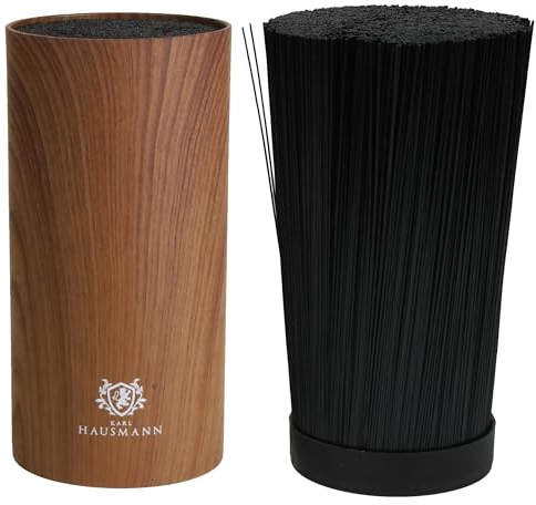 KARL HAUSMANN Universal Messerblock ohne Messer - 22 x 11 cm - Unbestückte Messerblöcke - messerblock Kunstoff mit Borsteneinsatz - Universal Knife Block - Klein Messerhalter - Messerbehälter