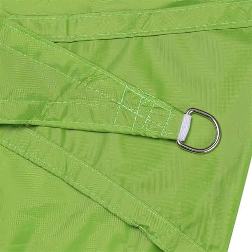 Voile D'ombrage Triangle, Matire Impermable Lavable Voile D'ombrage Grande Anti UV Filet Dombrage avec Accessoires pour Extérieur Terrasse,Vert,5x5x7.1M