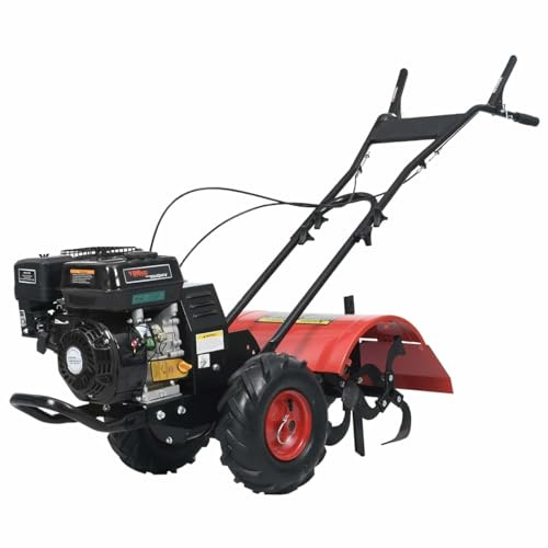 Rantry Motozappa a Benzina 6,5 HP 196 CC, Decorazione da Mobili, Mobili da Interni/Esterni per Soggiorno Ufficio